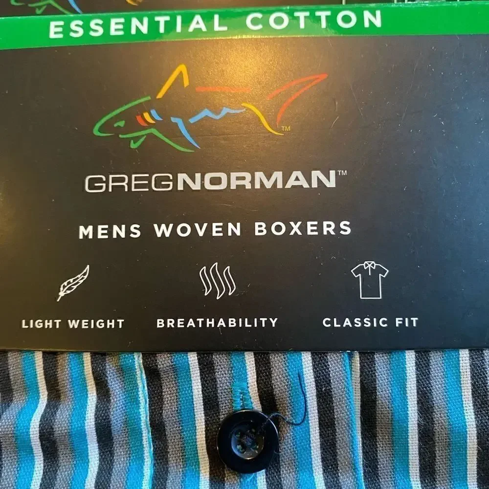 GREG NORMAN Mens Small 2 Pair Woven Boxers